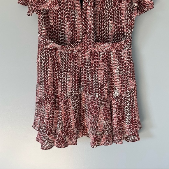 New! Reiss Natalie tie back patterned Dress nwt 18405 - Picture 7 of 14